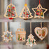 3D Christmas Ornament Wooden Hanging Pendants
